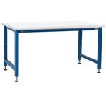 BenchPro ElectricHydraulic Lift Workbench, Laminate Top, 1,000 LB Cap., Blue